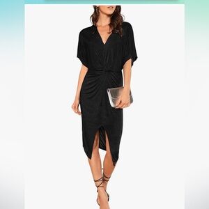 Elegant Black Slinky Dress